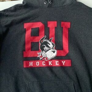 BU hockey sweatshirt